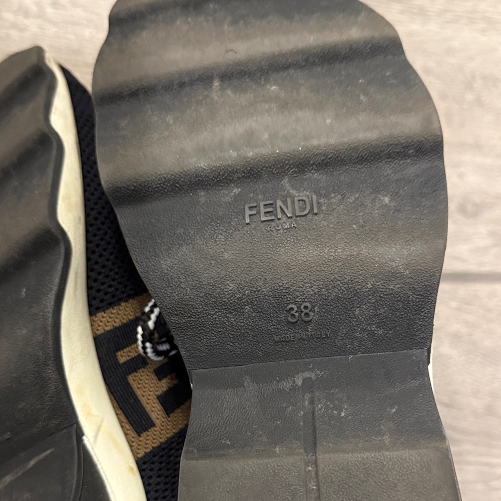 Fendi Black and Brown Women's Sneakers - Picture 5 of 6